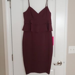 Women's Molly Peplum Ruffle Midi Dress